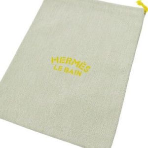 HERMES Le Bain Yachting Chevron Drawstring Pouch